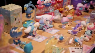 Stand mit koreanischem Spielzeug.