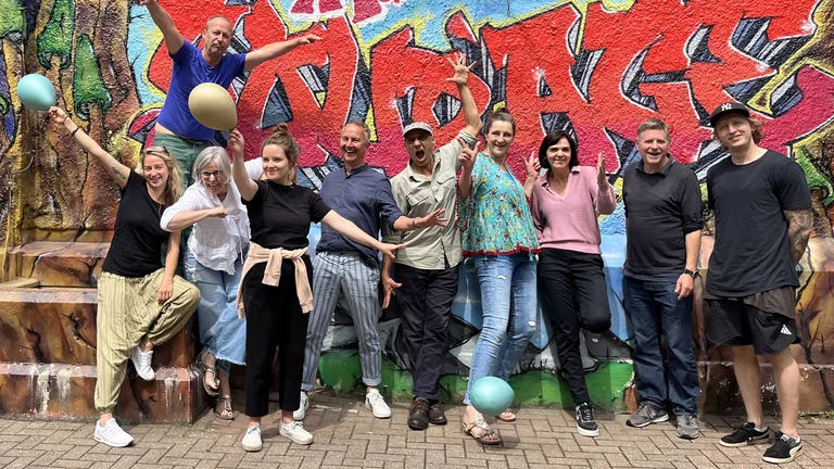 A Team Photo of the members from the creative school bergisch gladbach.