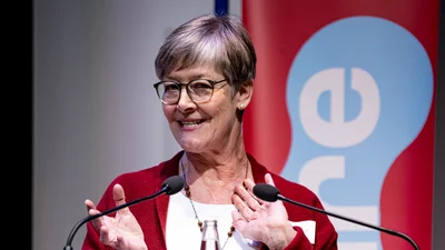 Anke Freimuth während ihrer Rede