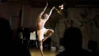 Tänzer während der Performance